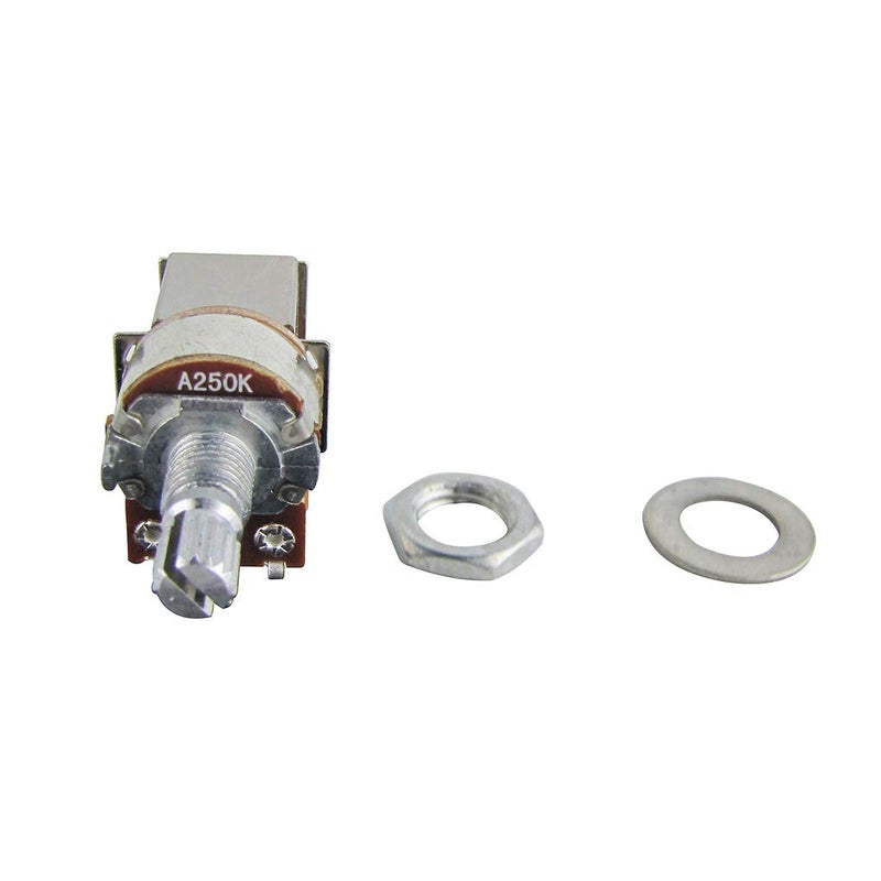 FLEOR 2pcs Push Pull Guitar Pots Short 15mm Split Shaft A250K Audio Taper Potentiometers - Image 3